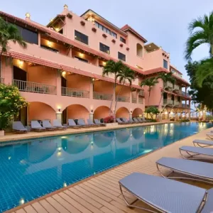 Poolside view of Anantasila Beach Resort in Phuket, a Fairways of Eden partner hotel.