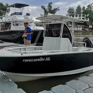 Fishing boat ready for an exciting Pattaya fishing trip organized by Fairways of Eden.
