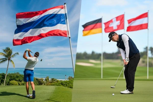 Golf in Thailand vs. Germany, Austria, and Switzerland: A Different Kind of Golf Experience