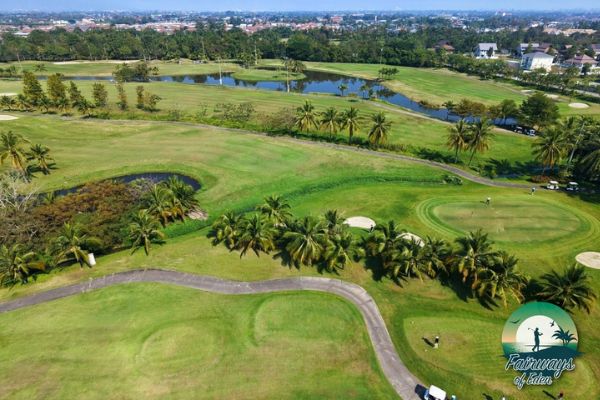 north hill golf chiang mai Fairways of Eden Aerial View