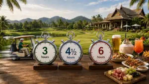 Hur lång tid tar en golfrunda i Thailand?