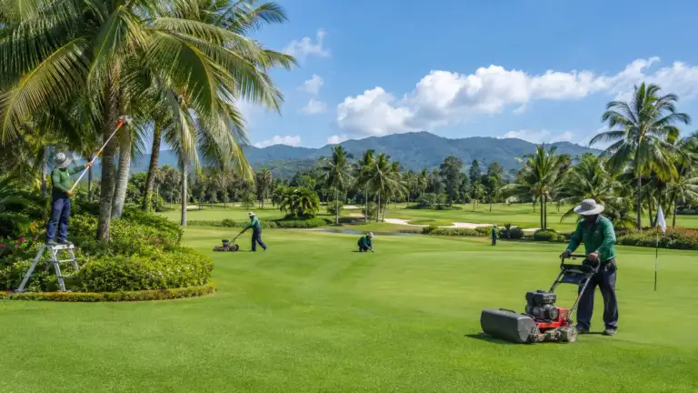 Thailand Golf Course Maintenance: Aeration, Coring & Green Conditions