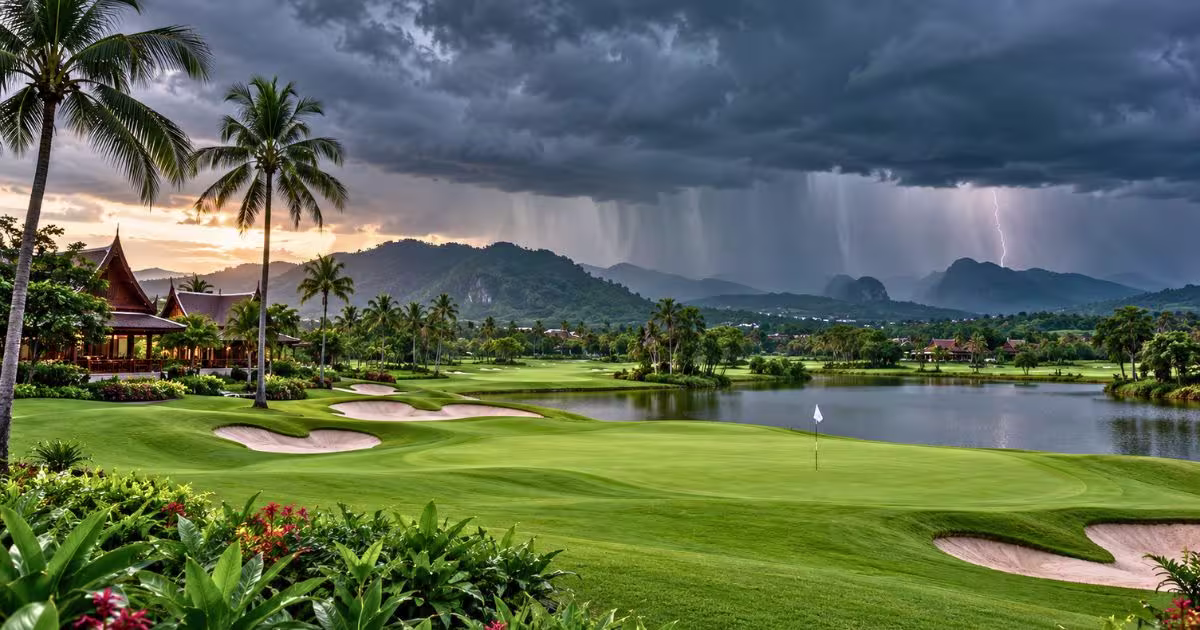 Hva skjer hvis det regner under golf i Thailand? Lyn, forsinkelser og refusjon